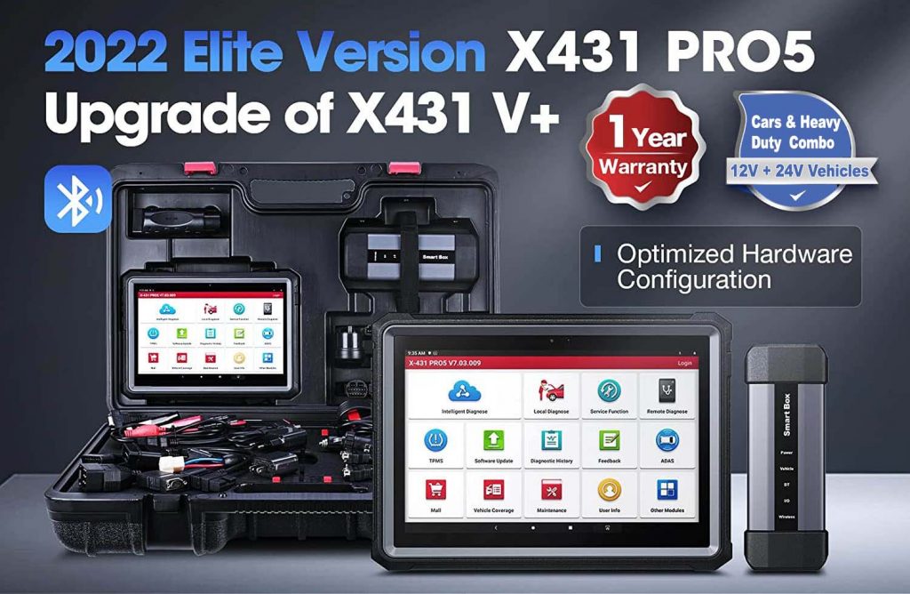 LAUNCH X431 PRO5 J2534 Programming with SmartBox 3.0 CANFD/DOIP, Supports  50+ Services,Key Programming,ECU Coding,LAUNCH CRP TOUCHPRO Elite Scan Tool